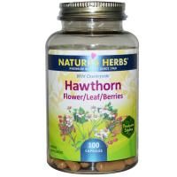 Nature's Herbs, Боярышник, Цветок/Лист/Ягоды, 100 капсул
