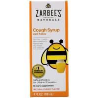 Zarbee's, Детский сироп от кашля с темным медом, натуральный вишневый ароматизатор, 4 жидких унций (118 мл)