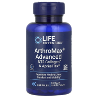 Life Extension, ArthroMax Усовершенствованная формула, NT2 Коллаген и ApresFlex, 60 вегетарианских капсул