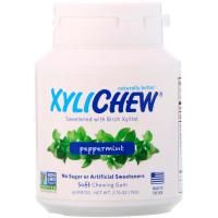 Xylichew, Жевательная резинка, подслащенная березовым ксилитом, перечная мята, 60 штук, 2,75 унций (78 г)