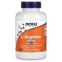 Now Foods, L-аргинин, 500 мг, 250 капсул