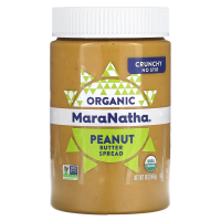MaraNatha, Органическое арахисовое масло, с кусочками арахиса, 454 г (16 унций)