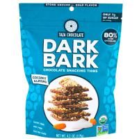 Taza Chocolate, Organic, 80% Dark Bark Chocolate Snacking Thins, Coconut Almond,  4.2 oz (119 g)