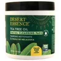 Desert Essence, Очищающие подушечки для лица с маслом чайного дерева 100 прокладок