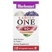 Bluebonnet Nutrition, Ladies 'ONE®, комплекс из цельных продуктов для нескольких человек от 40 лет, 60 растительных капсул