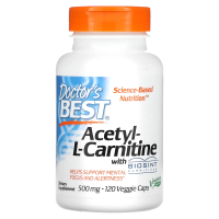 Doctor's Best, Ацетил-L-карнитин, 500 мг, 120 вегетарианских капсул
