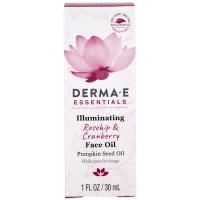 Derma E, Illuminating face Oil, Rosehip & Cranberry , 1 fl oz (30 ml)