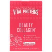 Vital Proteins, Beauty Collagen, тропический гибискус, 14 пакетиков по 0,56 унц. (16 г)