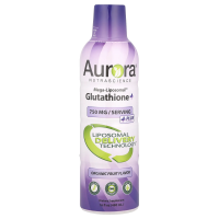 Aurora Nutrascience, мегалипосомальный глутатион+, с витамином C, со вкусом органических фруктов, 750 мг, 480 мл (16 жидк. унций)