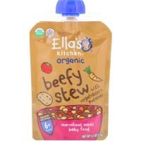 Ella's Kitchen, Organic, Beefy Stew with Vegetables + Potatoes, 4.5 oz (127 g)