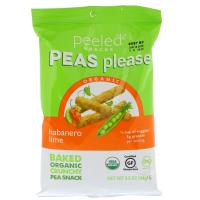 Peeled Snacks, Organic, Peas Please, Habanero Lime, 3.3 oz (94 g)