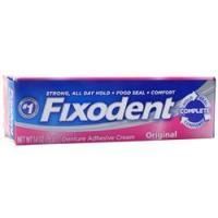Fixodent, Клейкий крем для зубных протезов Оригинал 1,4 унции