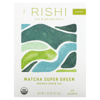 Rishi Tea, Органический зеленый чай, зеленый чай маття, 15 пакетиков 1,43 унции (40,5 г)