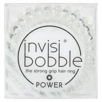 Invisibobble, Кольцо для волос Power, Strong Grip, кристально чистое, 3 шт. В упаковке
