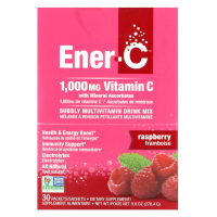 Ener-C, Витамин C, шипучий растворимый порошок для напитка со вкусом малины, 30 пакетиков, 9,8 унции (277 г)