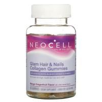 Neocell, Glam Hair & Nails Collagen, Mango Dragonfruit, 60 Gummies