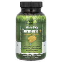 Irwin Naturals, "Куркума для всего тела экстра", пищевая добавка с куркумином, 60 мягких желатиновых капсул с жидкостью
