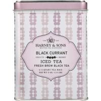 Harney & Sons, Холодный черный чай свежей заварки, черная смородина, 6 пакетиков на 2 кварта, 0,11 г (3 унции)