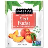 Stoneridge Orchards, Нарезанные персики, Сушеные спелые летние персики, 4 унции (113 г)