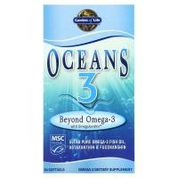 Garden of Life, Oceans 3, Beyond Omega-3 с OmegaXanthin, 60 капсул