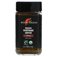 Mount Hagen, Органический кофе, произведен с соблюдение трудовой этики, расстворимый, 100 г (3.53 oz)