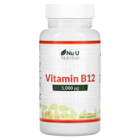 Nu U Nutrition, Витамин B12, 1000 мкг, 180 вегетарианских таблеток