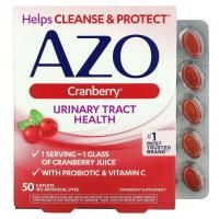 Azo, Клюква, для здоровья мочевых путей, 50 капсуловидных таблеток