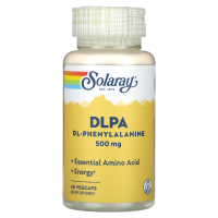 Solaray, DLPA DL-фенилаланин (500 мг) 60 вег капсул