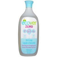 Ecover, Жидкое моющее средство для посуды, Zero, без запаха, 25 жидких унций (739 мл)
