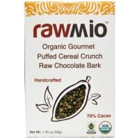 Rawmio, Органическое лакомство Воздушные хрустящие злаки Оболочка из необжаренного шоколада, 1.76 унции (50 г)