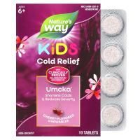 Nature's Way, Umcka, ColdCare Для детей, Со вкусом вишни, 10 жевательных таблеток