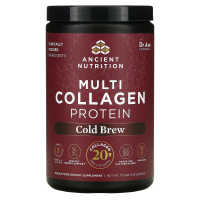 Dr. Axe / Ancient Nutrition, Multi Collagen Protein, Cold Brew Collagen, 17.6 oz (500 g)