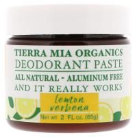 Tierra Mia Organics, Паста-дезодорант, лимон и вербена, 65 г (2 жидкие унции)
