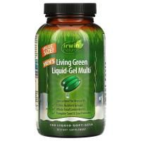 Irwin Naturals, Men's Living Green Liquid-Gel Multi 120 софтгелей