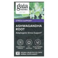 Gaia Herbs, Корень ашваганды, 30 веганских жидких фито-капсул