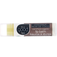 All Good Products, "Все хорошее" Lips, сертифицированный органический бальзам для губ, кокос, 4,25 г