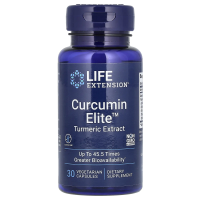 Life Extension, Curcumin Elite, экстракт куркумы, 30 растительных капсул