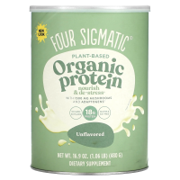 Four Sigmatic, Органический протеин на растительной основе, без добавок, 480 г (1,06 фунта)