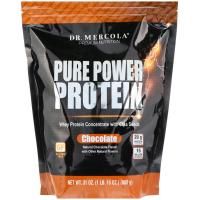 Dr. Mercola, Протеин чистая сила, Шоколадный вкус, 31 унция (880 г)