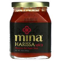 Mina, Harissa Spicy, марокканский соус из красного перца, 283 г (10 унций)