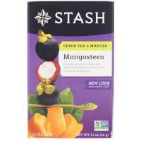 Stash Tea, Green Tea & Matcha, Mangosteen, 18 Tea Bags, 1.1 oz (32 g)