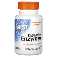 Doctor's Best, Пищеварительные ферменты полностью растительного происхождения (Best Digestive Enzymes — All Vegetarian), 90 растительных капсул