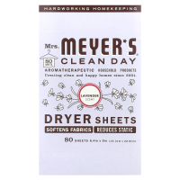 Mrs. Meyers Clean Day, Антистатические салфетки, аромат лаванды, 80 шт.