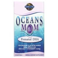 Garden of Life, Oceans Mom, дородовой DHA, со вкусом клубники, 30 мягких капсул