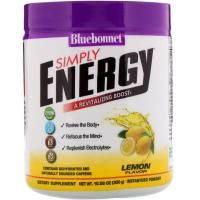 Bluebonnet Nutrition, Просто энергия, Вкус лимона, 10,58 унц. (300 г)
