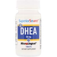 Superior Source, ДГЭА, 50 мг, 100 микролингвальных таблеток