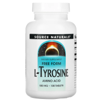 Source Naturals, L-Тирозин, 500 мг, 100 таблеток