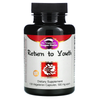 Dragon Herbs, Return to Youth (возвращение в молодость), 500 мг, 100 вегетарианских капсул
