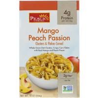 Peace Cereal, Clusters & Flakes Cereal, Mango Peach Passion, 10 oz (284 g)