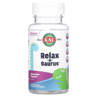 KAL, Динозавры, Relax-a-Saurus, L-теанин, виноград, 30 жевательных таблеток
